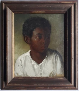 Dipinto olio bambino ritratto tedesco settentrionale Bernhard Wiegandt firmato - Foto 1 di 11