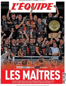 Journal L'EQUIPE 29. Juni 2025 RUGBY FINALE TOP 14 TOULOUSE 39 -33 a.p UBB ©TBC - Bild 1 von 1