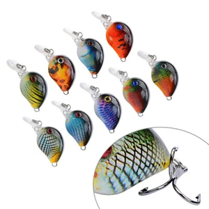 Lote de 9 PIEZAS Señuelos de Pesca 2g/3.3cm Cebos Minnow Plástico Flotante Ganchos Cebos - Imagen 1 de 19