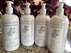 Crabtree & Evelyn NANTUCKET BRIAR Hand Lotion (4) CREAM 16.9 oz Shea Butter NEW - Picture 1 of 2