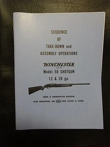 Winchester model 50 manual approved by Winchester 35 yrs ago - Foto 1 di 2