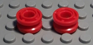 Lego Technic Pulley Wheel 1.5X1.5 Red 2 Pieces - Picture 1 of 1
