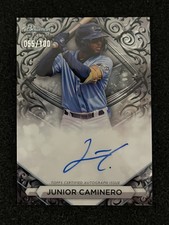 2023 Bowman Sterling Junior Caminero # 055/100 Sterling Silver Auto & Mint!!
