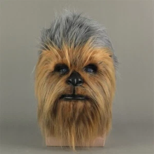 chewbacca Adultos Máscara Disfraz Conjunto Vestido Elegante Fiesta Cosplay Masticable Wookiee - Imagen 1 de 5