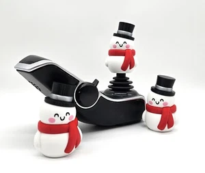 Snowman Christmas Holiday Power Wheelchair Accessory Replacement Joystick Knob - Picture 1 of 6