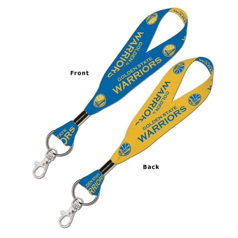 Golden State Warriors 1 Inch Key Strap (NEW) Key Chain Keychain ID NBA Lanyard Cover