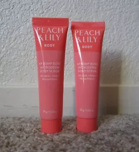 Lot (2) Peach & Lily Body KP Bump Boss Microderm Body Scrub travel mini 1.02 oz. - Picture 1 of 2