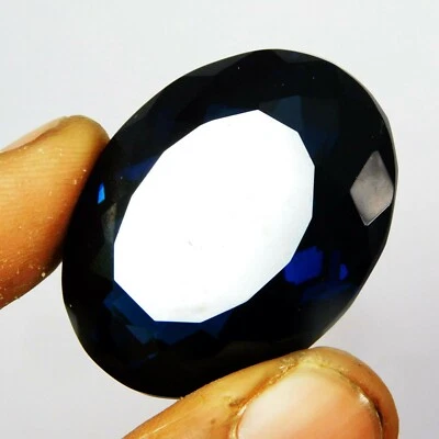 65.25 Ct. Large Dark Blue Tanzanite Oval Cut Loose Gemstone Gift for Women/Her - Image 1 of 4