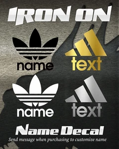 🌟 Adidas Custom Name or Text Iron-On Transfer! - Picture 1 of 1