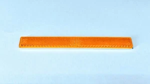 universal Reflektor Katzenauge Rückstrahler orange lang KFZ kleben eckig 165x20 - Picture 1 of 2