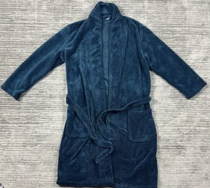 Perry Ellis Portfolio Robe Mens One Size OS Blue Longsleeve Pockets - Picture 1 of 12