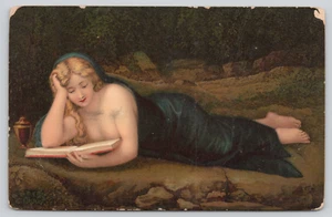 Cartolina Maddalena Leggere un Libro Antonio Allegri "Correggio" - Foto 1 di 2