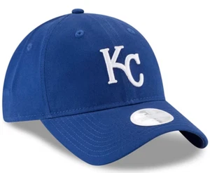 CAPPELLO BERRETTO BASEBALL REGOLABILE NEW ERA DONNA FIT BLU KANSAS CITY ROYALS 920 - Foto 1 di 6