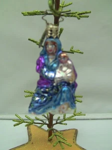 Christopher Radko Ornament Blessed Beginnings Gem Mary & Baby Jesus - Picture 1 of 2