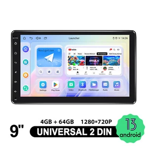 9” Capacitive Floating Screen Double Din Android 13 Universal Car Radio 8Core FM - Bild 1 von 16