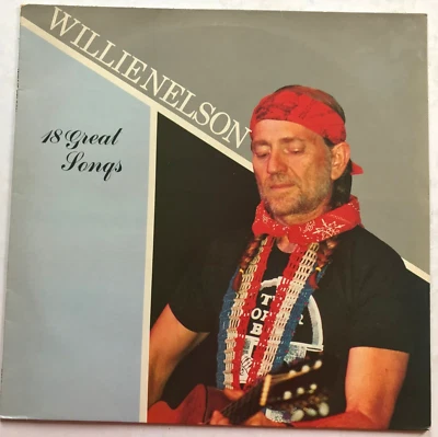Willie Nelson - Vinyl LP Compilation 18 Great Songs - Image 1 of 4