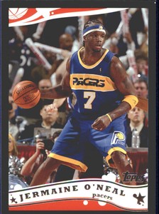 2005-06 Topps Black Indiana Pacers Basketball Card #77 Jermaine O'Neal /500