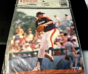 1989 TV SPORTS MARKETING  8X10 CARD SET SEALED 4  HOUSTON ASTROS MIKE SCOTT DAVI