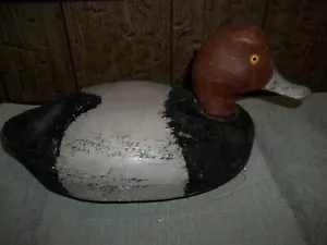 Antique Red Head Duck Decoy - Hunting - Collections - Collectible Duck Decoys - Picture 1 of 12
