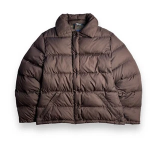 Moncler Grenoble Vintage 1980s Women Brown Down Jacket Size M-L - Picture 1 of 12