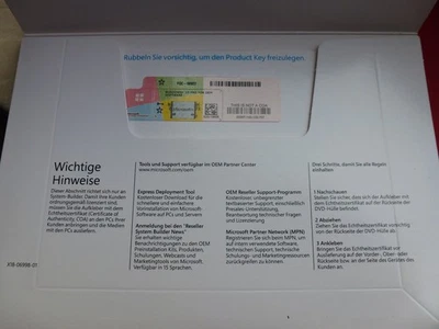 Microsoft Windows 10 Pro 64Bit   DVD Vollversion  Mit Lizenz - Bild 1 von 4