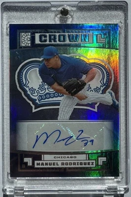 2022 Panini Capstone Manuel Rodriguez C-MR Crown Auto Mint CHICAGO - Image 1 of 2