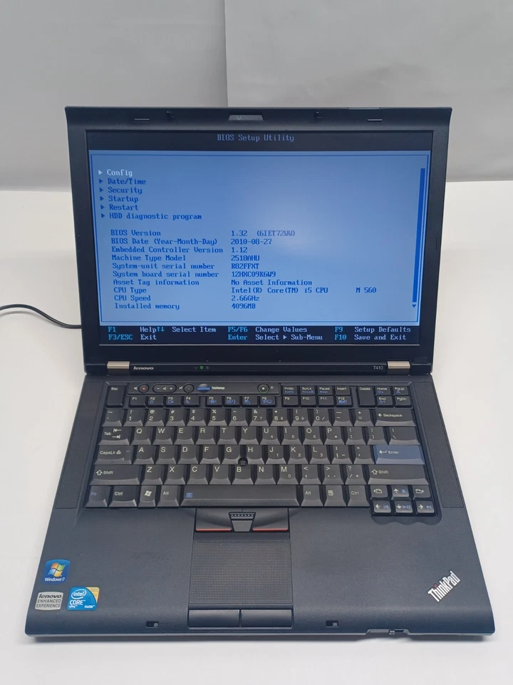 Portátil Lenovo ThinkPad T410 i5-m560 4 GB sin HD Foto 1 de 4