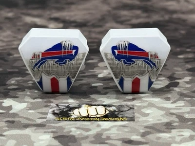 Clips para visera de casco de tamaño completo personalizados Buffalo Bills Foto 1 de 2
