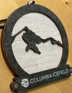 Columbia Icefield Jasper Alberta Canada Canadian Rockies Wooden Ornament - Picture 1 of 3
