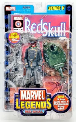 Figura Calavera Roja Leyendas Marvel con Cómic 2003 Toy Biz 70392 Foto 1 de 4