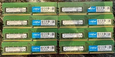 Micron 16GB DDR4-2400 ECC Unbuffered RAM MTA18ASF2G72AZ-2G3B1ZG PC4 - Image 1 of 3