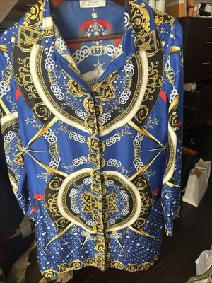 Vestido Versace 100% Seda Talla 44 Hecho en Italia Auténtico Foto 1 de 4