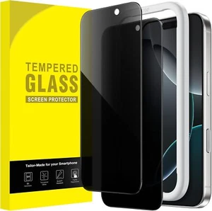 2 Pack Privacy Tempered Glass Screen Protector For iPhone 16 15 14 13 12 11 Max - Picture 1 of 8