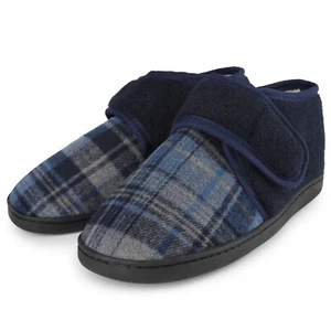 riemot Mens Slippers Diabetic Swollen Feet Edema Arthritis House Warm Slippers - Picture 1 of 7