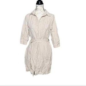 L.L. Bean Linen Blend Shirt Dress Size XS - Picture 1 of 5