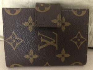 Vintage Louis Vuitton Wallet Billfold Snap Case Business Credit Card Holder USA - Picture 1 of 14