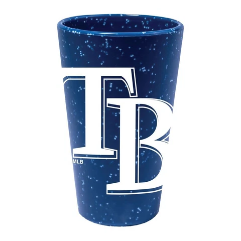 TAMPA BAY RAYS BLUE 16 OZ SILICONE PINT GLASS NEW WINCRAFT 👀 Cover