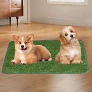 Reusable Dog Pee Blanket Simulated Lawn Absorbent Diaper Washable Puppy Mat AU - Picture 1 of 14