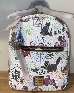 BNWT DISNEY DOONEY & BOURKE BACKPACK- Cheshire Dinah Lucifer Figaro ARISTOCATS++ - Picture 1 of 12