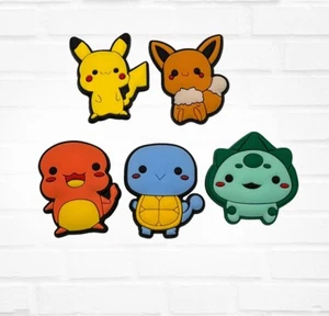 5pc Pokemon Shoe Charms For Crocs Anime Charms Boy Charms Pikachu Charms - Picture 1 of 2