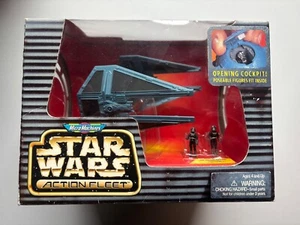 STAR WARS Micro Machines Action Fleet Tie Interceptor Galoob Imperial Pilot Read - Picture 1 of 3