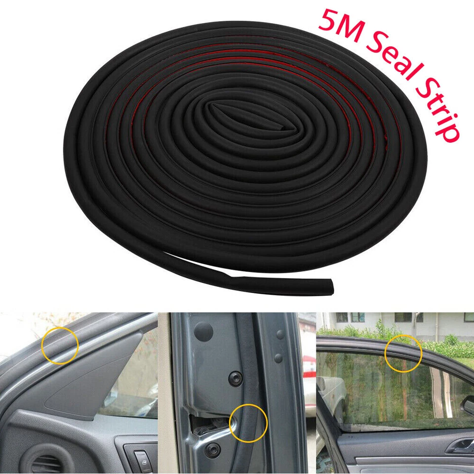 5M D Car Shape Door Weather Strip Seal Rubber Edge Protector For Mercedes Benz - image 1 of 4