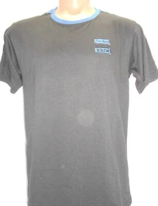 Bibi Chemmitz KROM T-Shirt schwarz mit blauen Smiley-Gesichtern Medium - Bild 1 von 5