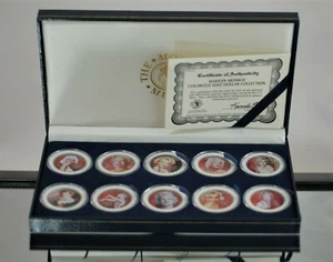Morgan Mint Legends of Hollywood Marilyn Monroe colorized half dollar collection - Picture 1 of 6