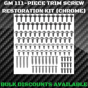 1951-1975 Chevy Biscayne Interior Exterior Molding Engine Bay Trim SCREW KIT GM  - Picture 1 of 2