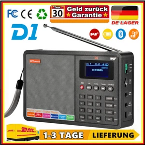 GTMEDIA D1 DAB+ FM Radio Farbdisplay Uhr UKW Bluetooth BT Lautsprecher mit AKKU - Bild 1 von 14