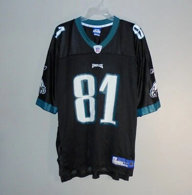 Camiseta Terrell Owens Philadelphia Eagles #81 Reebok Negra Adulto XL Foto 1 de 4