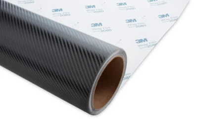 (45,38 €/m²) 3M 2080-CFS12 Black Carbon Matt Autofolie Car Wrapping 152cm x 1lfm - Bild 1 von 3