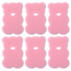6pcs Exfoliating Bath Sponge Cute Bear Shape for Shower Cleaning