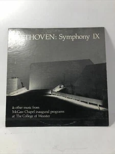 Beethoven Symphony IX Wooster College Ohio Mcgraw Chapel Double LP RARE EX - Picture 1 of 5